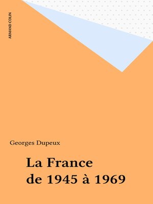 cover image of La France de 1945 à 1969